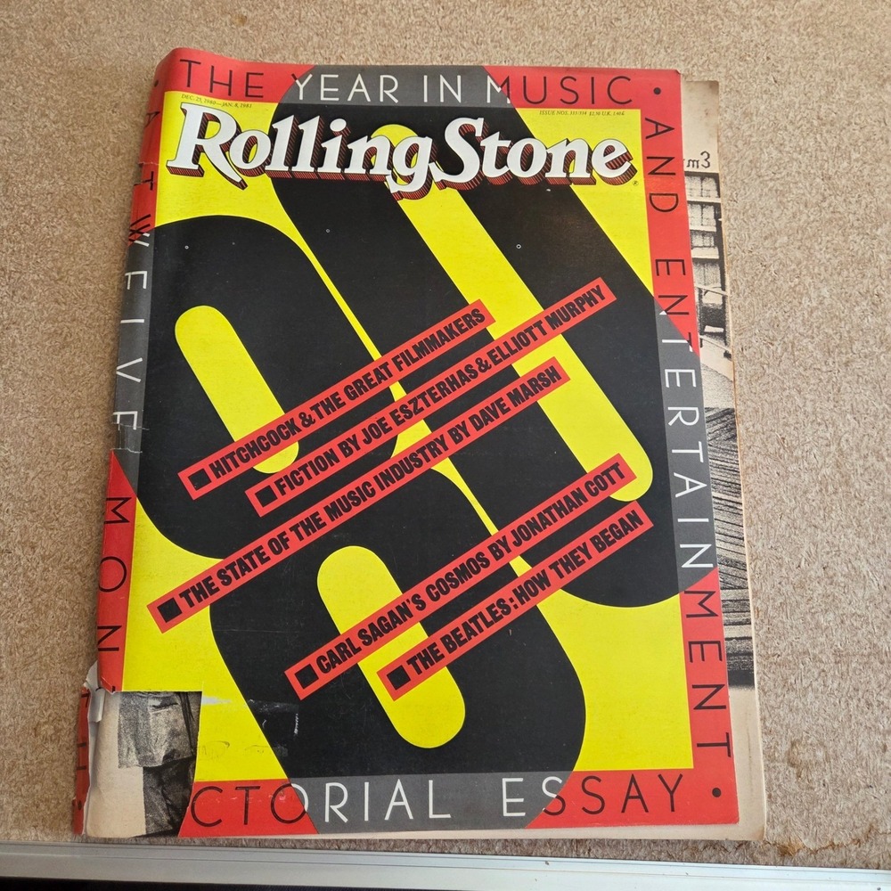 Rolling Stone Magazine 1980 Year in Music Double Issue 333/334 Beatles Sagan